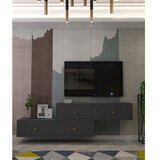 Hanah home tv polica zuzu double anthracite | ePonuda.com