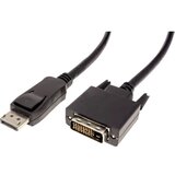 Value DisplayPort / DVI adapterski kabel DisplayPort vtič\, DVI-D 24+1-polni vtič 1.00 m črna 11.99.5613 zaščiten DisplayPort kabel, (20418991) Cene