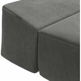 SOFA na razvlačenje Tamnosiva 200 x 70 x 15 cm Baršun | shoptok.hr
