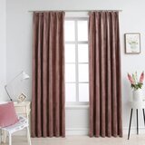 vidaXL Zatemnitvene zavese 2 kosa z obešali žametne roza 140x225 cm Cene