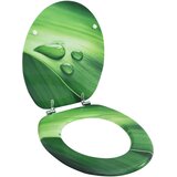 Toaletna daska s poklopcem MDF zelena s uzorkom kapi vode | shoptok.hr