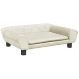  Dječja fotelja krem 70 x 45 x 26 cm baršunasta | shoptok.hr