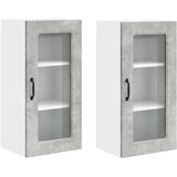 vidaXL Kuhinjski element Kalmar 2 pcs Betonsko siva 40 x 31 x 80 cm, (5000131014) | Shoptok.si