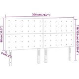 Uzglavlje sivo 200x5x118/128 cm od umjetne kože | shoptok.hr