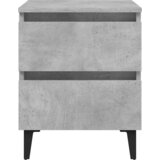  Noćni ormarići 2 kom boja betona 40x35x50 cm konstruirano drvo Siva | shoptok.hr