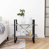 vidaXL ormarić za knjige s 2 razine boja betona 80x30x70 cm od iverice | shoptok.hr