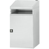 RAU Industrijski pisalnik, z odprtim predelkom nad omaro, širina 650 mm, svetlo siv | Shoptok.si
