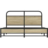  Posteljni okvir brez vzmetnice 150x200 cm sonoma hrast inž. les, (21609574) | Shoptok.si