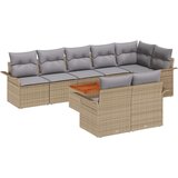 9 komada set vrtnog sofe s jastučićima bež poli ratan akacija | shoptok.hr