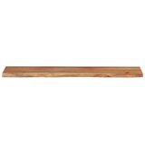 VidaXL Stenska polica 110x20x3,8 cm pravokotna akacija naraven rob, (5000268564) Slike