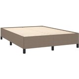  S oprugama i madracem smeđesivi 140 x 190 cm od tkanine | shoptok.hr