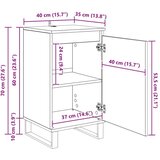  Strani šal Star les 40 x 35 x 70 cm Konstruiran les, (5000217326) | Shoptok.si