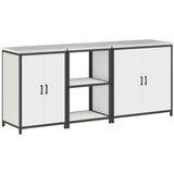  Kuhinjski set za pohranu HATTEM 3 pcs Bijela Čelična vrata | Eponuda.com