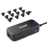 TooQ Univerzalni avtomatski polnilnik tudi TQLC-90BS02AT 90W 2XUSB 12 Priključki, (21407250) | Shoptok.si
