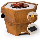 Blumfeldt Hekla 2 v 1, ognjišče, O 60 cm, odporno na vodo in zmrzal, plošča za žar, rešetka za žar | Shoptok.si