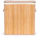 ModernHome košara za rublje od bambusa 150l s 3 pretinca i poklopcem | shoptok.hr