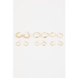 Defacto women's 6-Piece Gold Hoop Earrings Cene