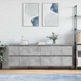  Komoda 3 kom siva boja betona od konstruiranog drva | shoptok.hr