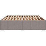 vidaXL Okvir za krevet bez madraca smeđesivi 200x200 cm od tkanine | shoptok.hr