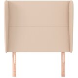  Uzglavlje s ušima boja cappuccina 103x23x118/128cm umjetna koža | shoptok.hr