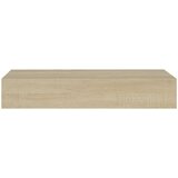 vidaXL zidne police s ladicama 2 kom boja hrasta 60 x 23,5 x 10 cm MDF | shoptok.hr
