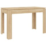 vidaXL Blagovaonski stol boja hrasta sonome 120 x 60 x 76 cm iverica | shoptok.hr