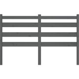  Uzglavlje za krevet sivo 146 x 4 x 100 cm od masivne borovine | shoptok.hr