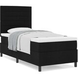  Vzmetnica s škatlo z vzmetnico Črna 90x200 cm Tkanina, (22083070) | Shoptok.si