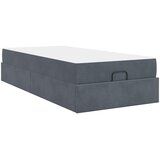  Okvir kreveta s madracem 2 pcs Siva nijansa Baršun | shoptok.hr