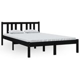 Furnova Posteljni okvir črn iz trdnega lesa 120x200 cm, (21940906) | Shoptok.si