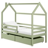  Drveni dječji krevet Lila s ladicom - olive - 180x80 cm - Madrac PE pjena 8 cm-spužvasti madrac | shoptok.hr