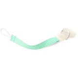 BabyOno obesek za dudo s ščipalko siv z mint pikicami | Shoptok.si