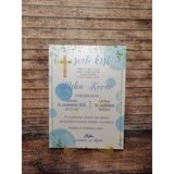  Vabilo za krst s križcem modro REK400 | Shoptok.si