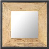 vidaXL Ogledalo 50x50 cm trden mangov les | Shoptok.si