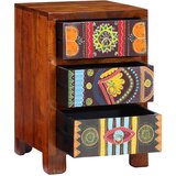 vidaXL Noćni ormarić 40x40x60 cm puno drvo bagrem | shoptok.hr