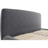 MID.YOU OBLAZINJENA POSTELJA 160 cm x 200 cm , les, tekstil, leseni material barve grafita | Shoptok.si