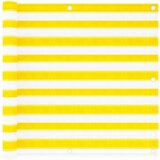 vidaXL Balkonsko platno rumeno in belo 90x300 cm HDPE, (20764761) Cene