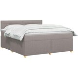  Boxspring krevet s madracem Sivosmeđa 140 x 200 cm Tkanina | shoptok.hr
