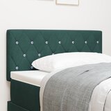 vidaXL Naslon za glavo s kristalnimi gumbi, oblazinjen temno zeleni 90 cm žamet Cene