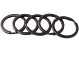 INF okrogli karabini, obeski za ključe iz cinkove zlitine 10 kosov black 30 mm, (21245901) Cene