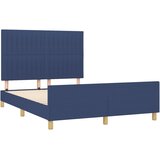  Okvir za krevet bez madraca plavi 140 x 190 cm od tkanine | shoptok.hr