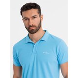 Ombre Cotton pique knit polo shirt - light blue | shoptok.hr