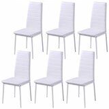  7-dijelni blagovaonski set sa stolom crno-bijeli | shoptok.hr