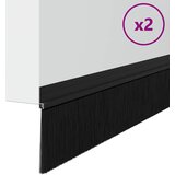  Samoljepljivi pečati za vrata 2 kom. 100 cm Aluminijski legura Crna | Shoptok.si