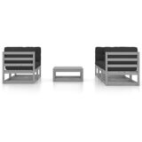Maison Chic Seti vrtnega pohištva - Vrtna garnitura - Vrtni pohištvo set 6-delna z blazinami trdna borovina, (21804197) | Shoptok.si