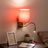 Brilagi - LED zidna lampa NUBILA 1xE27/25W/230V + LED/3W mesing/ružičasta | Eponuda.com