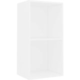vidaXL Knjižna omara bela 40x30x76,5 cm inženirski les | Shoptok.si