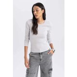 Defacto Slim Fit Crew Neck Camisole Long Sleeve T-Shirt | shoptok.hr