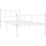 Posteljni okvir bel kovinski 90x200 cm, (20606655) | Shoptok.si