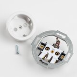  Kliklap - Retro kućna utičnica sa okvirom SCHUKO 230V/16A, keramička, bela | Eponuda.com